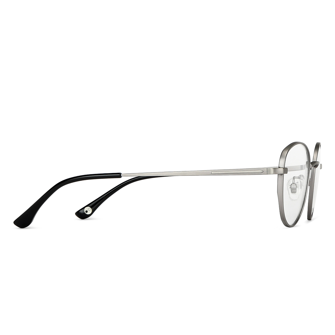 John Jacobs Online Mid Gunmetal Full Rim Round left side