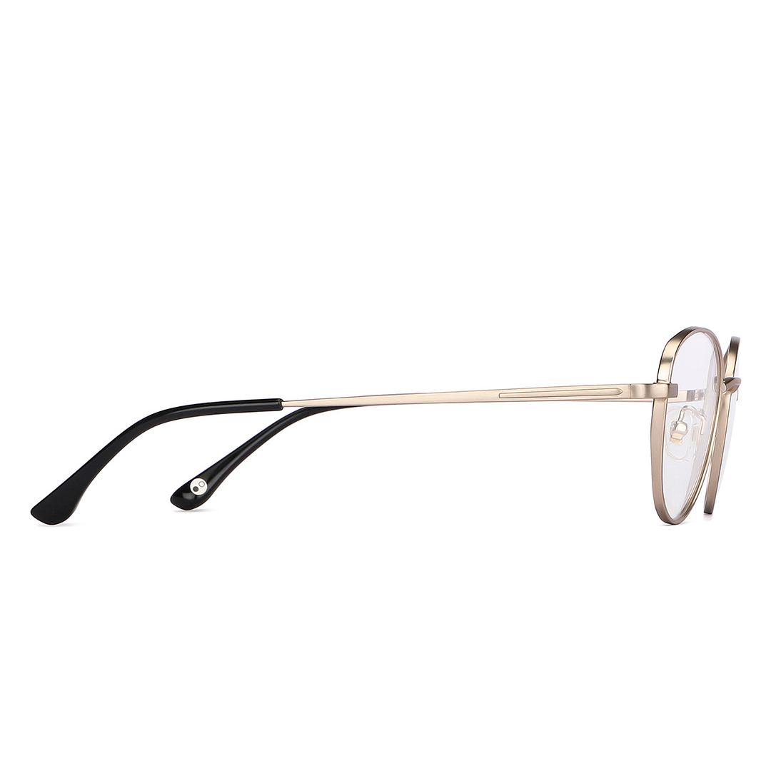 John Jacobs Online Gold Full Rim Oval left side