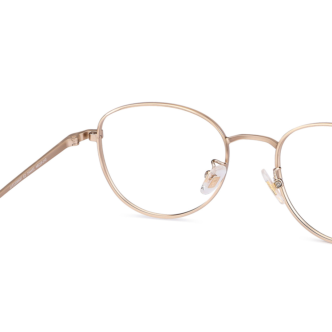 John Jacobs Online Gold Full Rim Oval right side