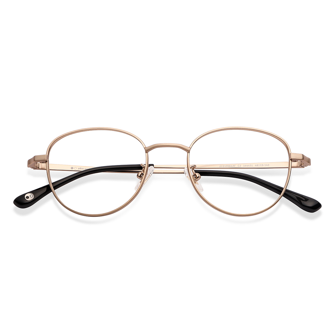 John Jacobs Online Gold Full Rim Oval left side