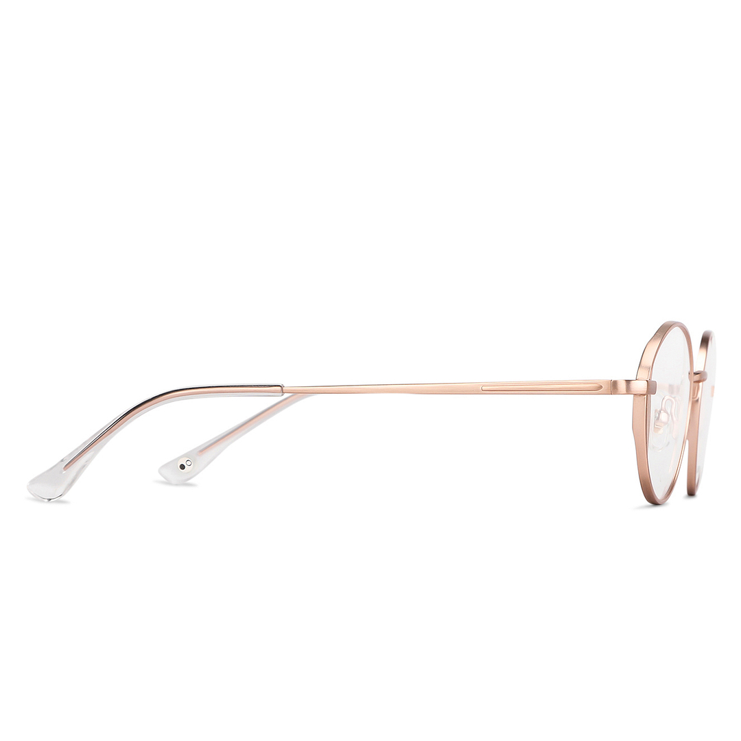 John Jacobs Gold Full Rim Round left side