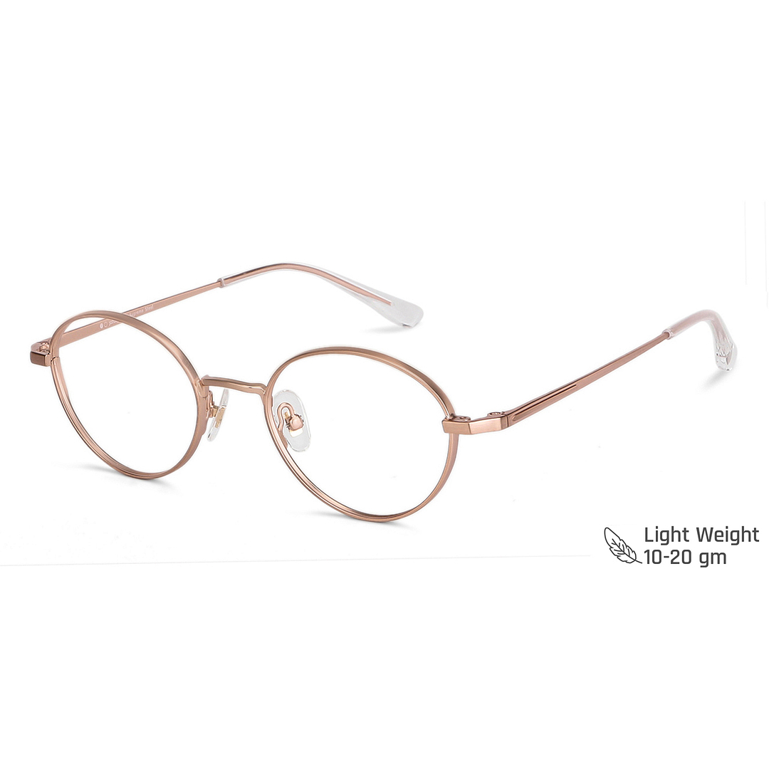 John Jacobs Gold Full Rim Round left side