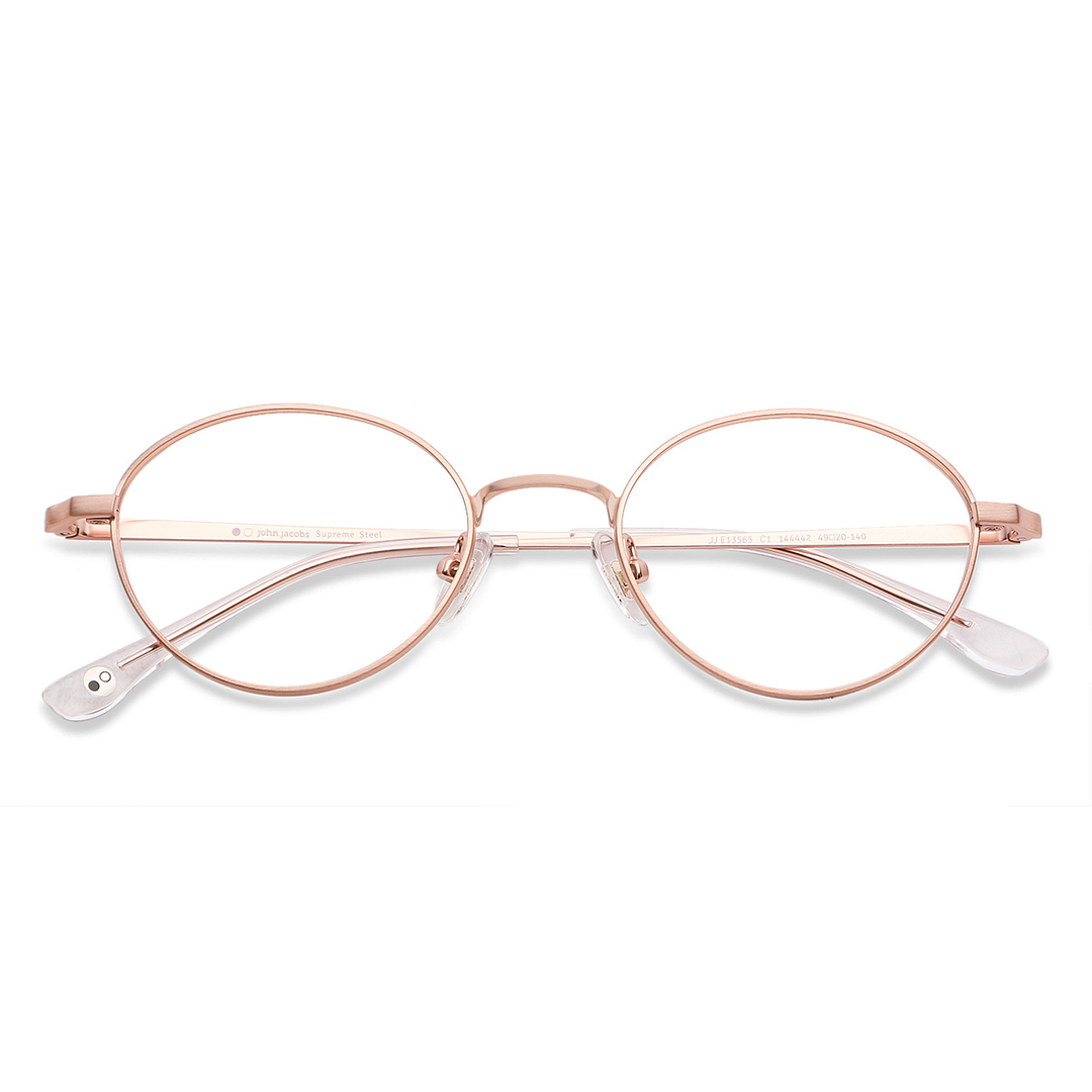 John Jacobs Gold Full Rim Round left side