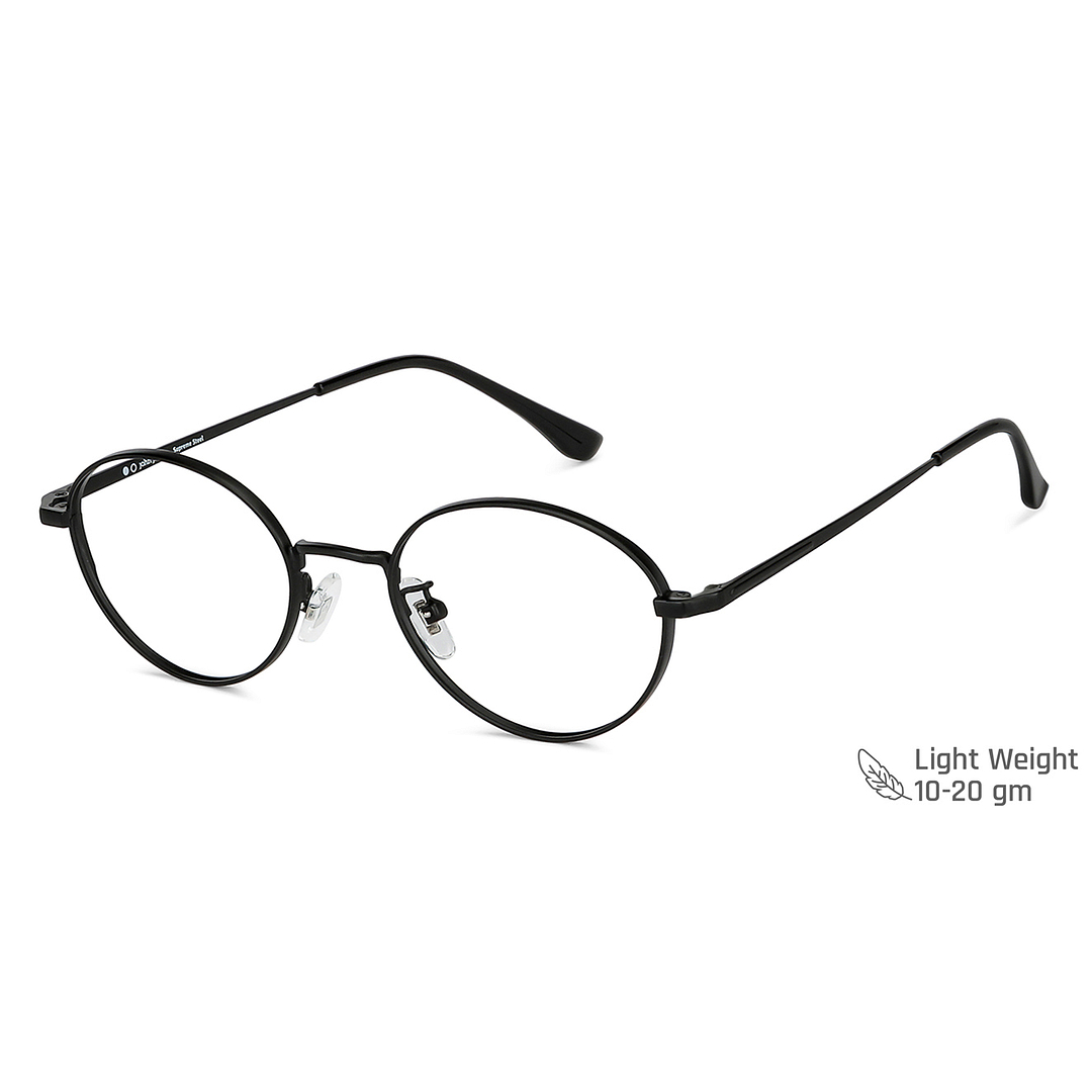 John Jacobs Online Black Full Rim Round left side