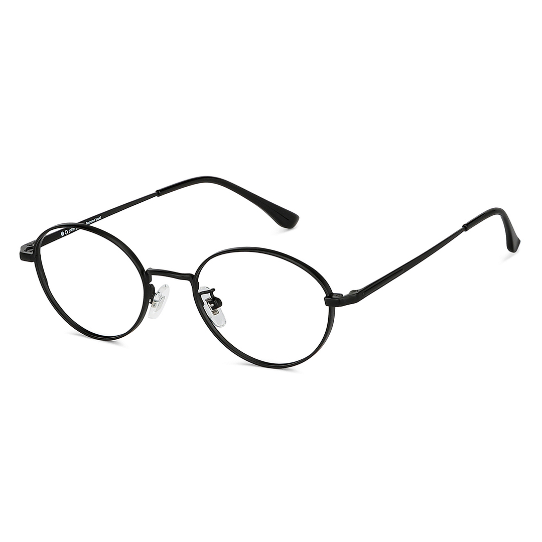 John Jacobs Online Black Full Rim Round right side