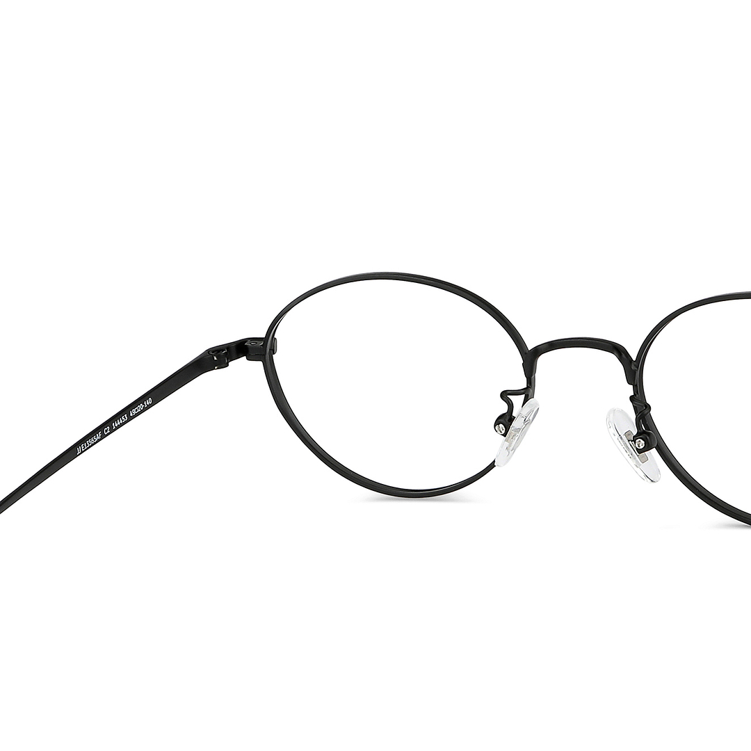 John Jacobs Online Black Full Rim Round right side
