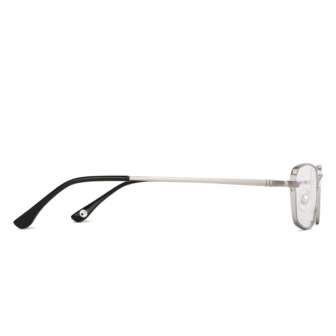 John Jacobs Silver Full Rim Rectangle left side