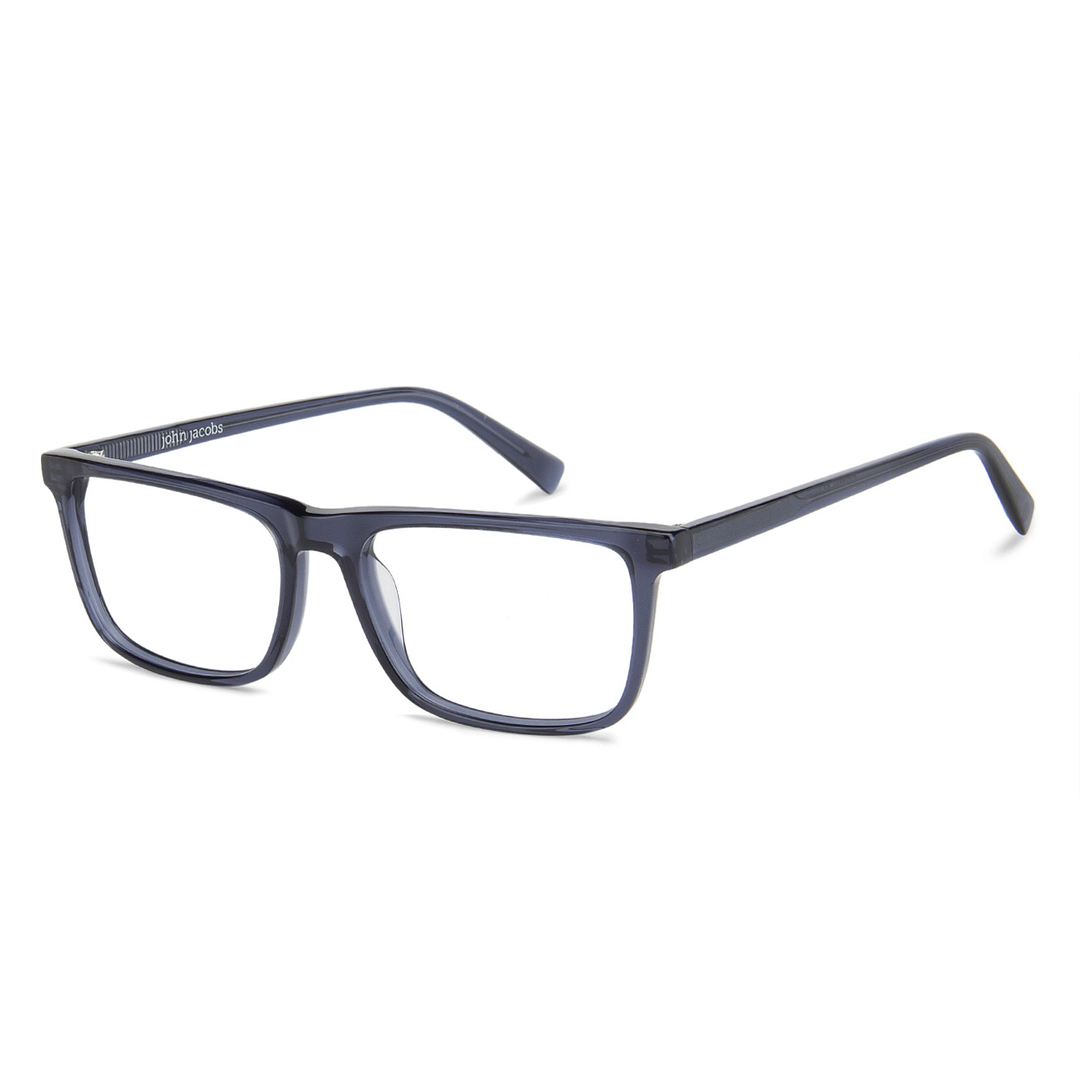 John Jacobs Online Sky Blue Full Rim Rectangle right side