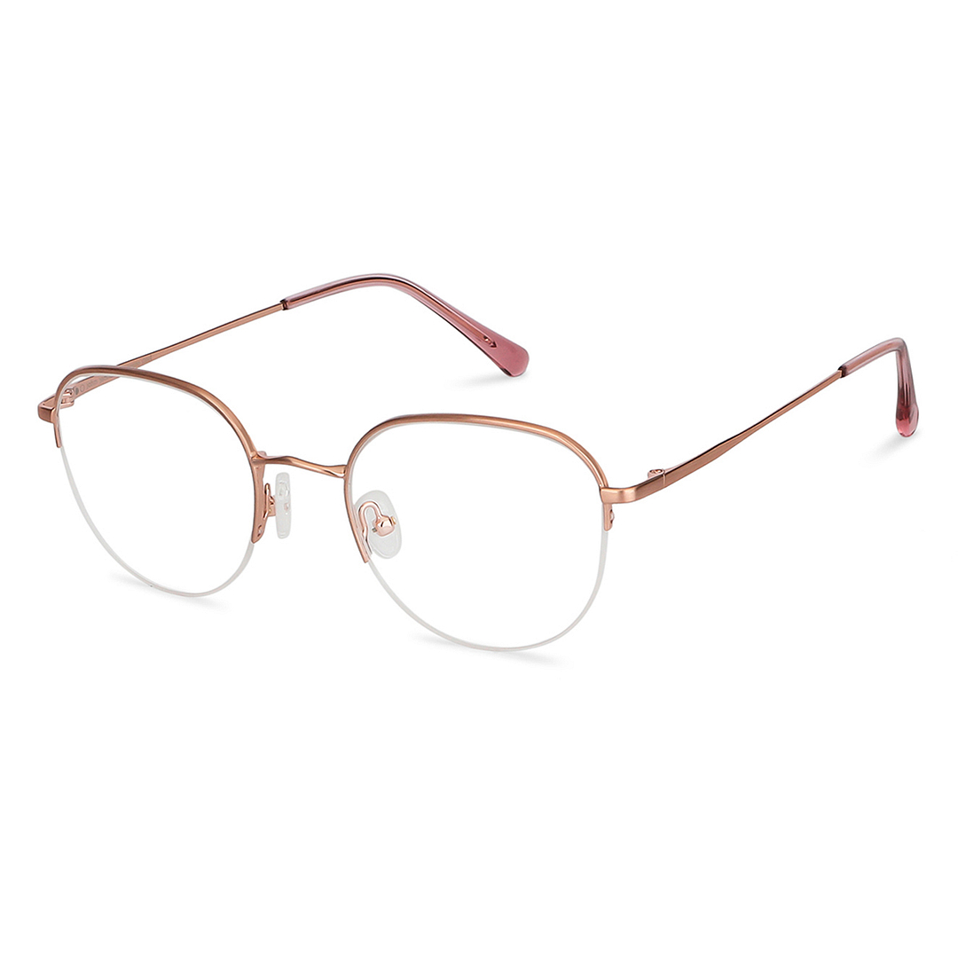 John Jacobs Online Rose Gold Half Rim Round right side
