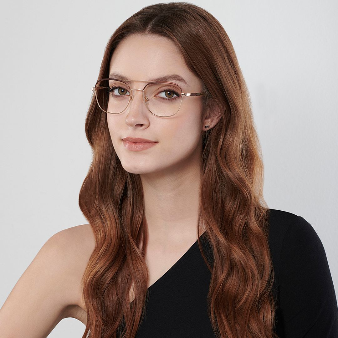 John Jacobs Online Gold Full Rim Square right side