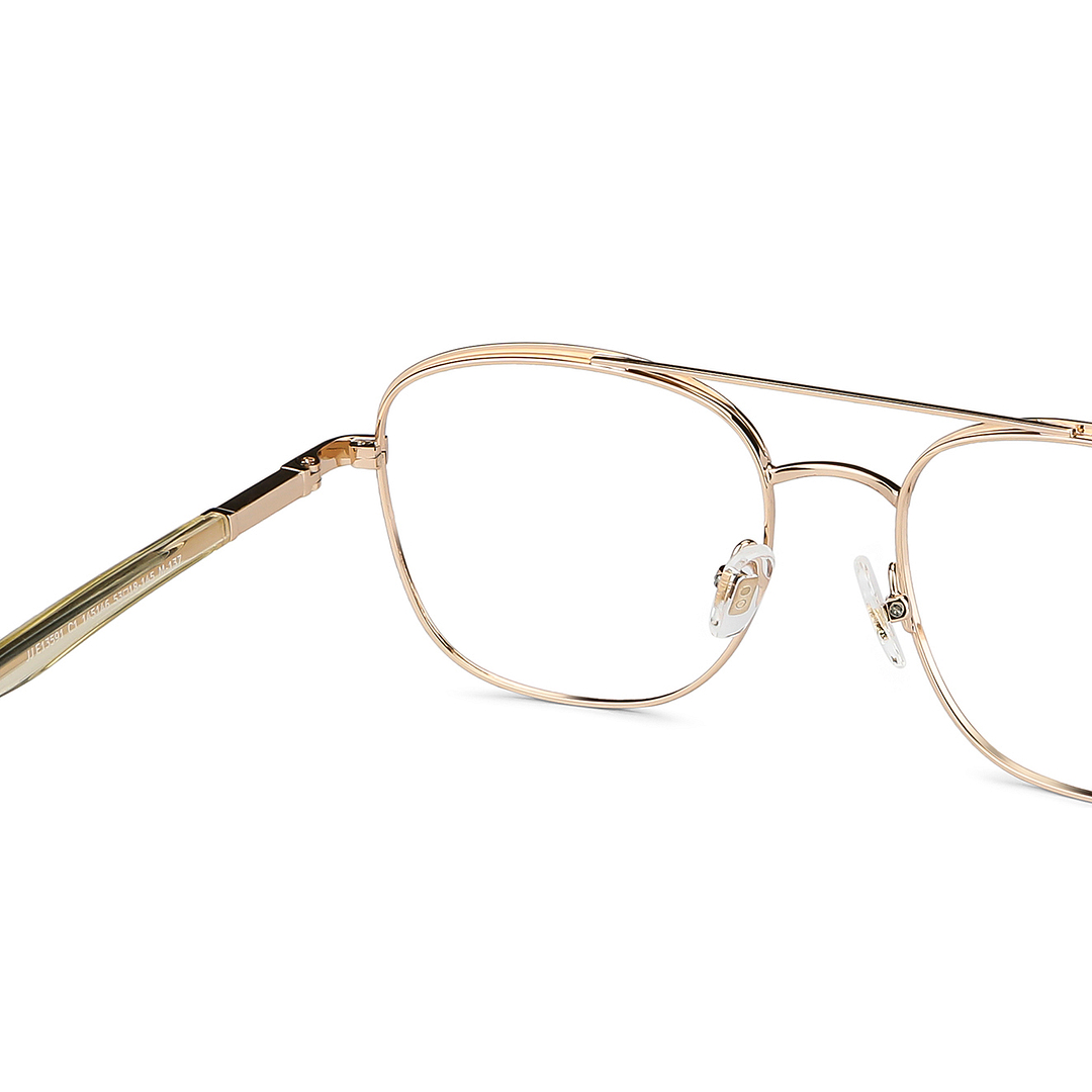 John Jacobs Online Gold Full Rim Square right side