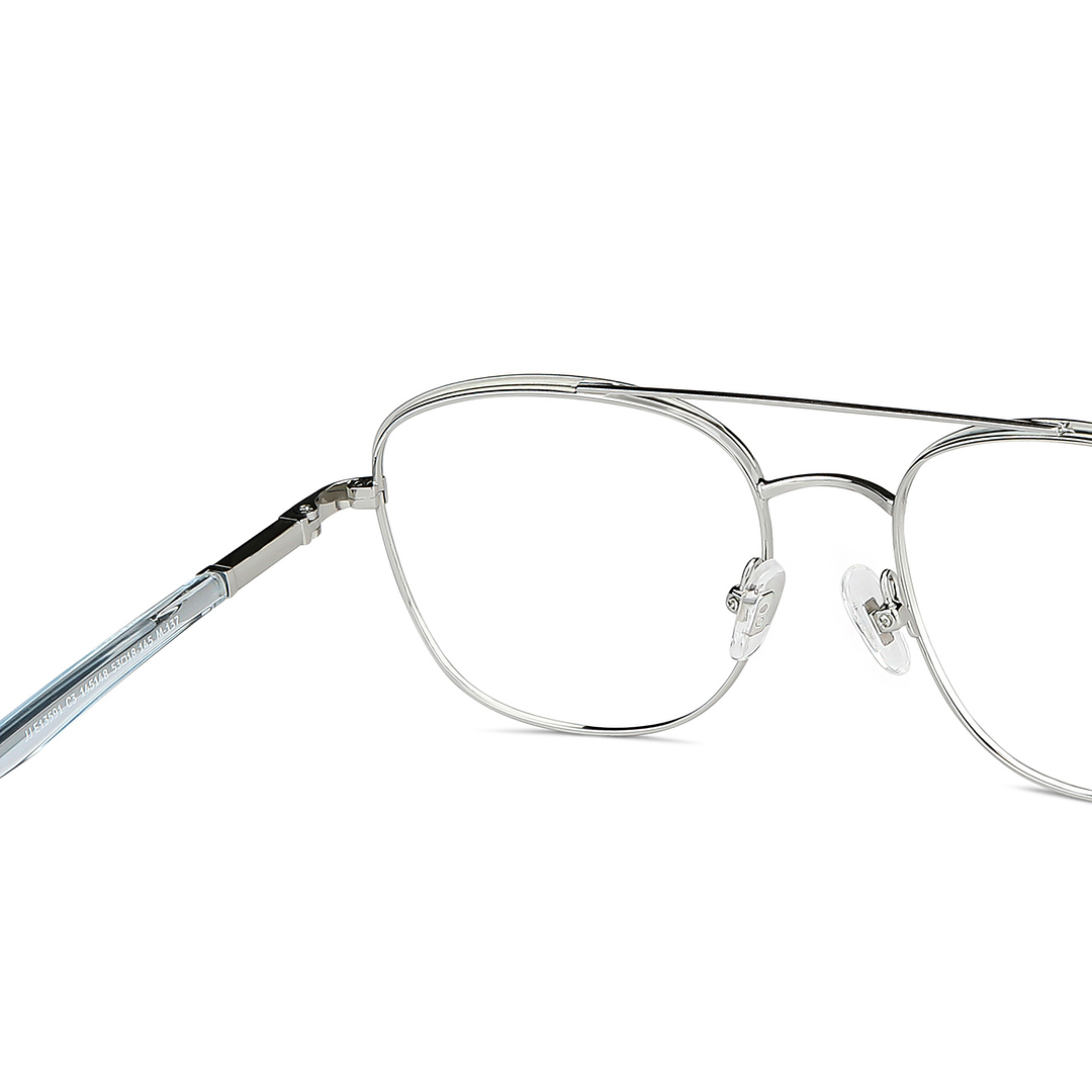 John Jacobs Online Silver Full Rim Aviator right side