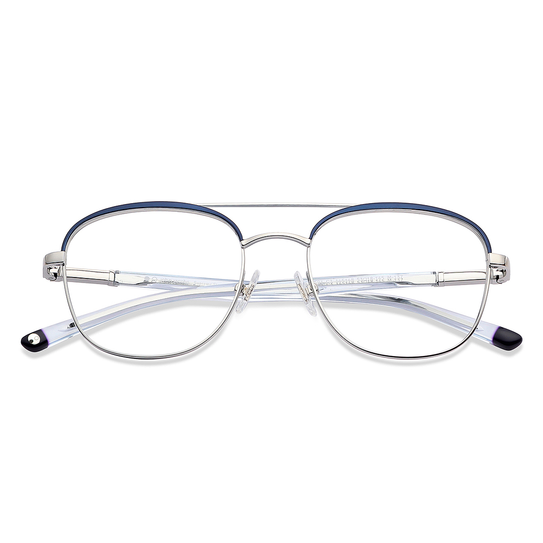 John Jacobs Online Silver Full Rim Aviator left side