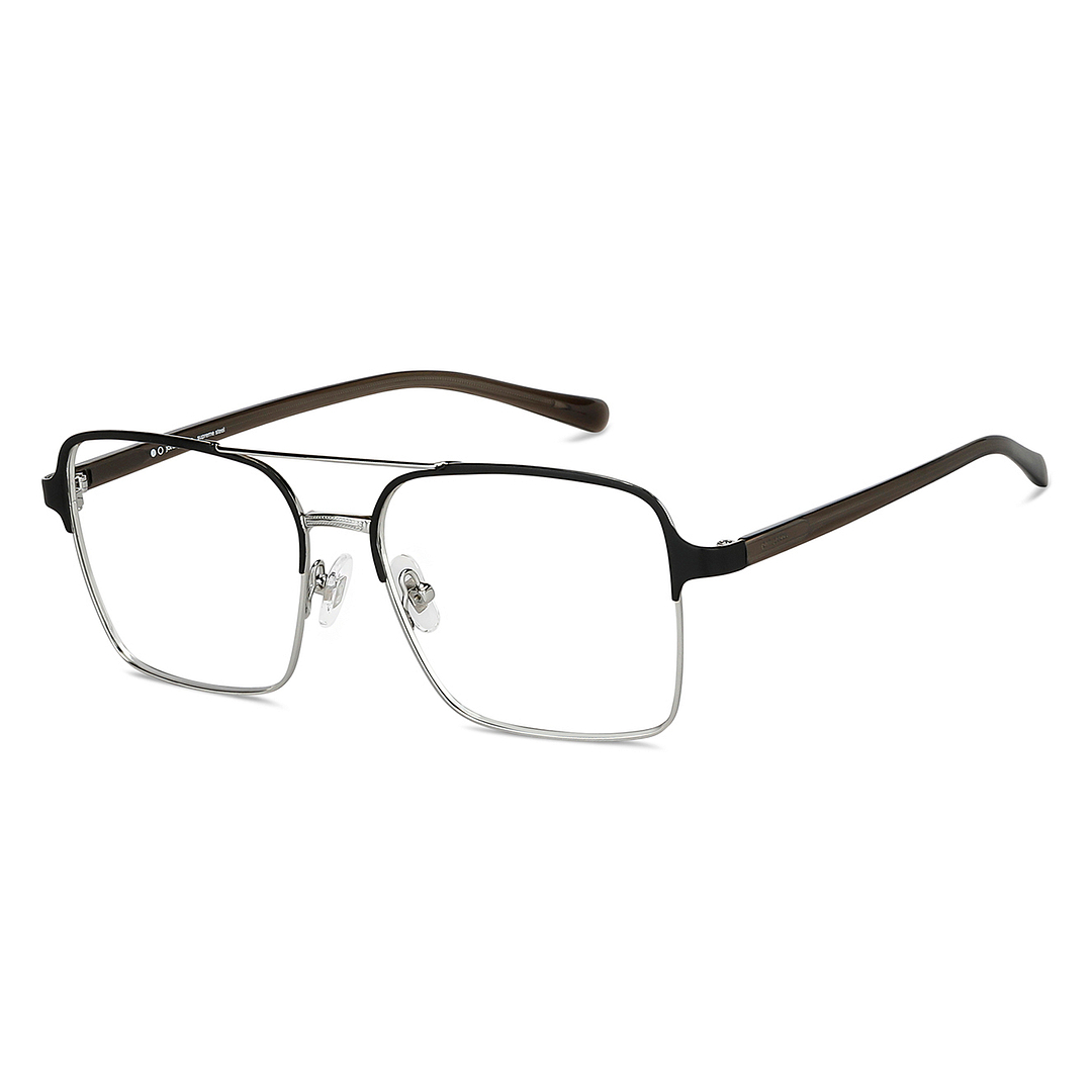 John Jacobs Dark Gunmetal Full Rim Square right side