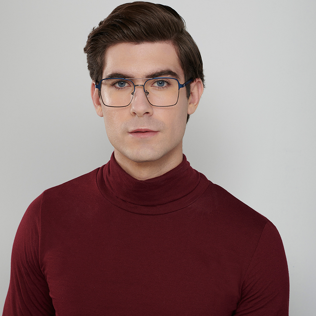 John Jacobs Mid Gunmetal Full Rim Square left side