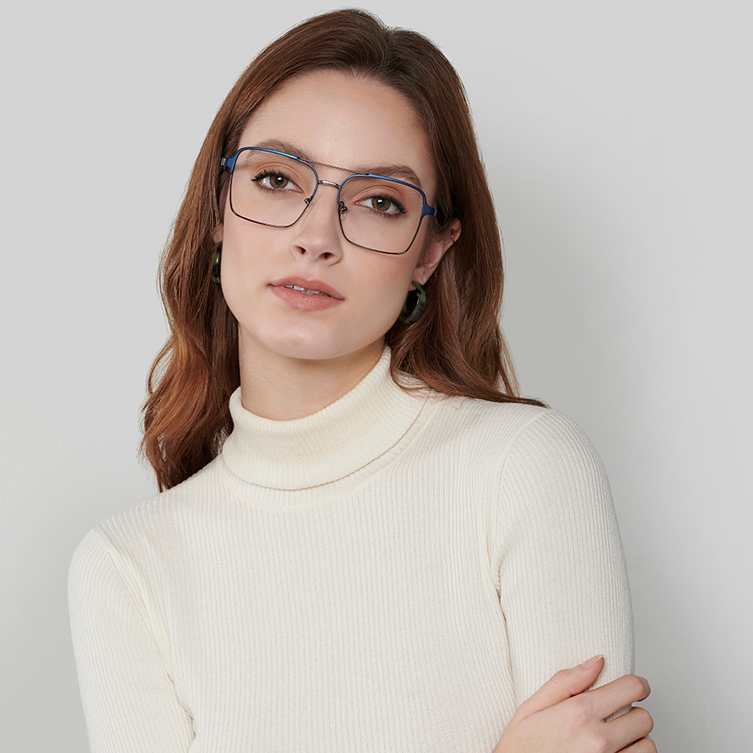 John Jacobs Mid Gunmetal Full Rim Square left side