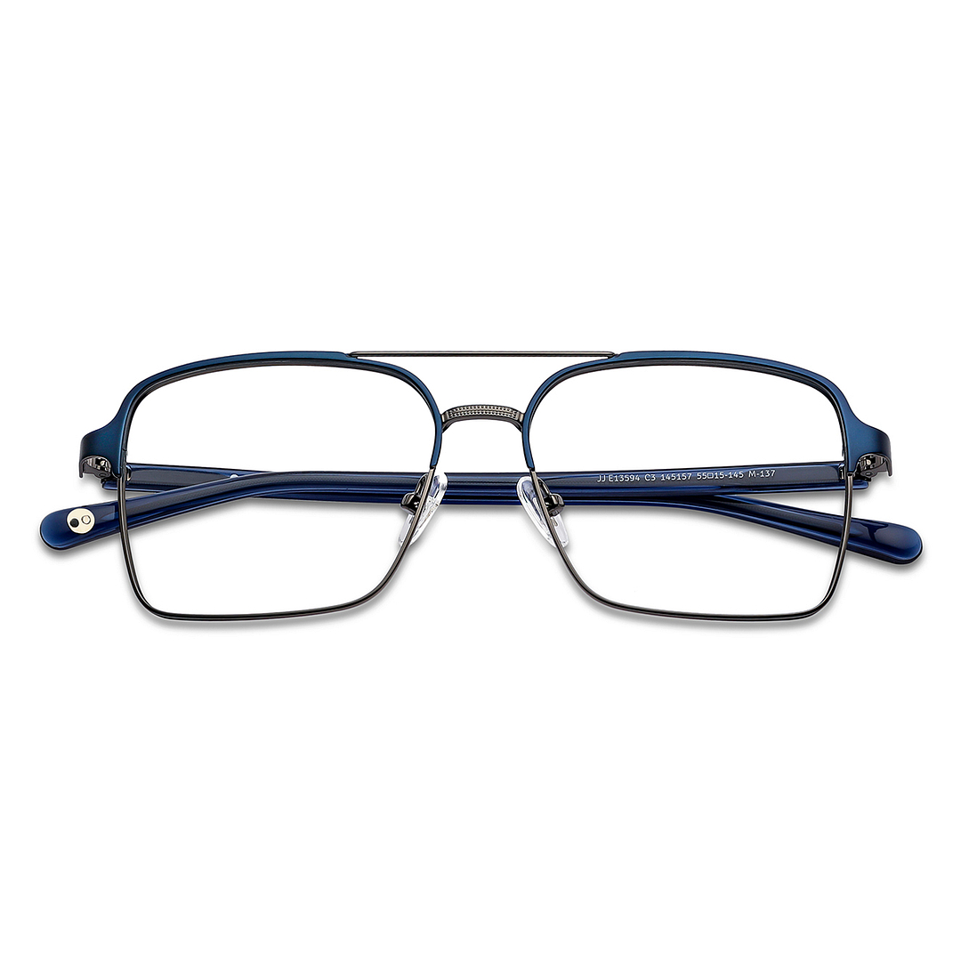 John Jacobs Mid Gunmetal Full Rim Square left side