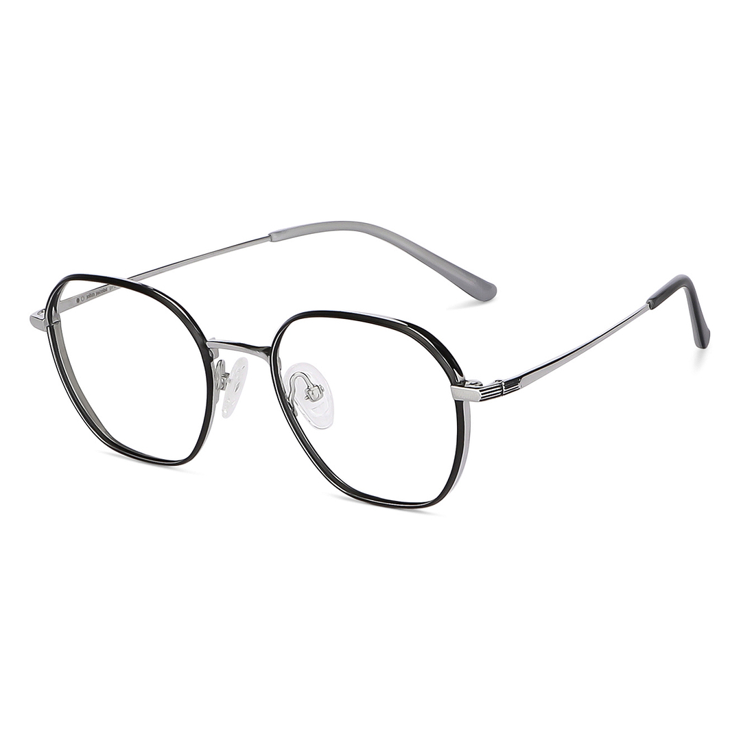 John Jacobs Silver Full Rim Square right side