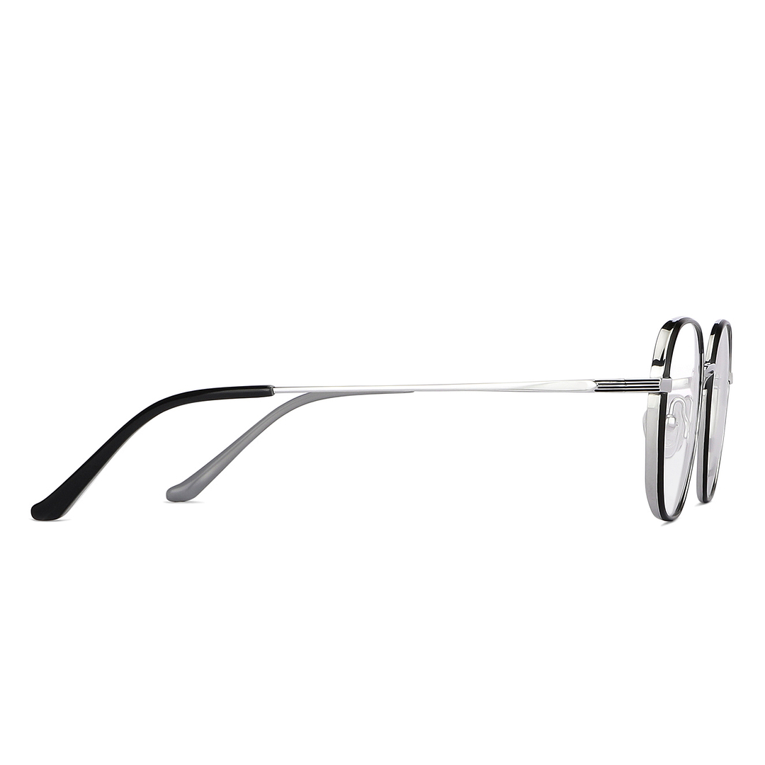 John Jacobs Silver Full Rim Square left side