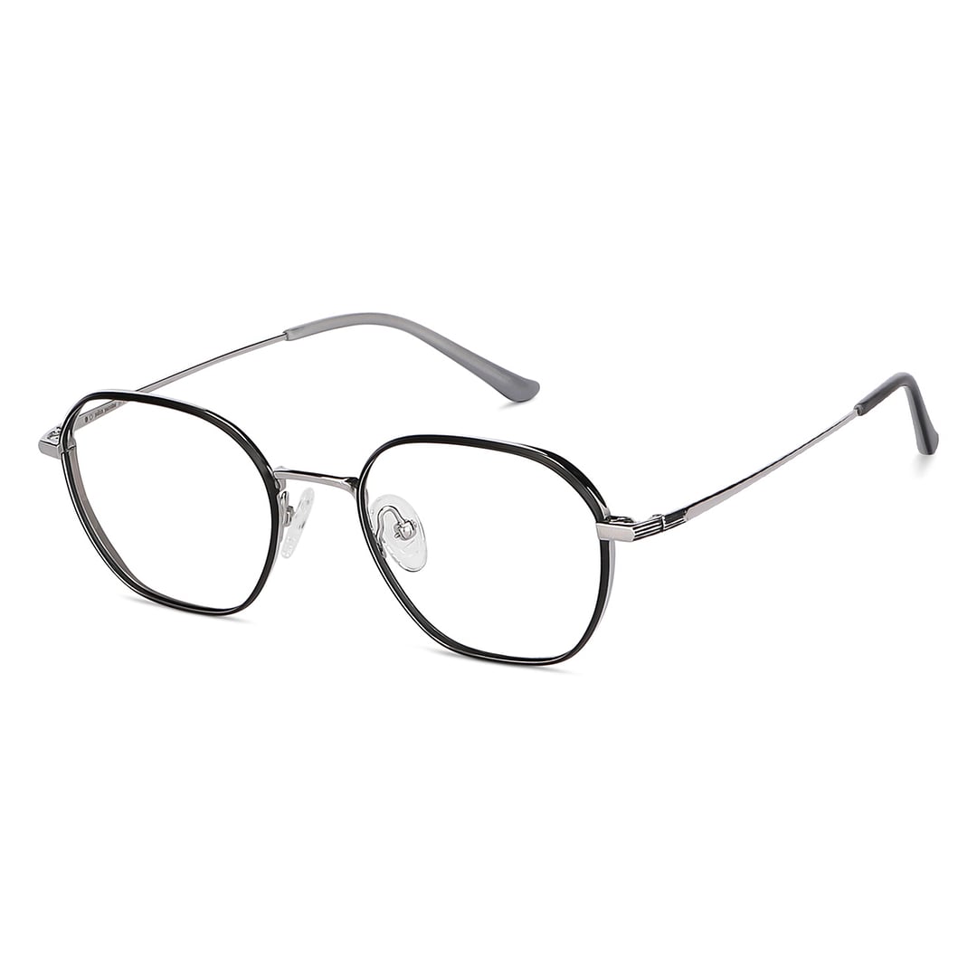 John Jacobs Silver Full Rim Square right side