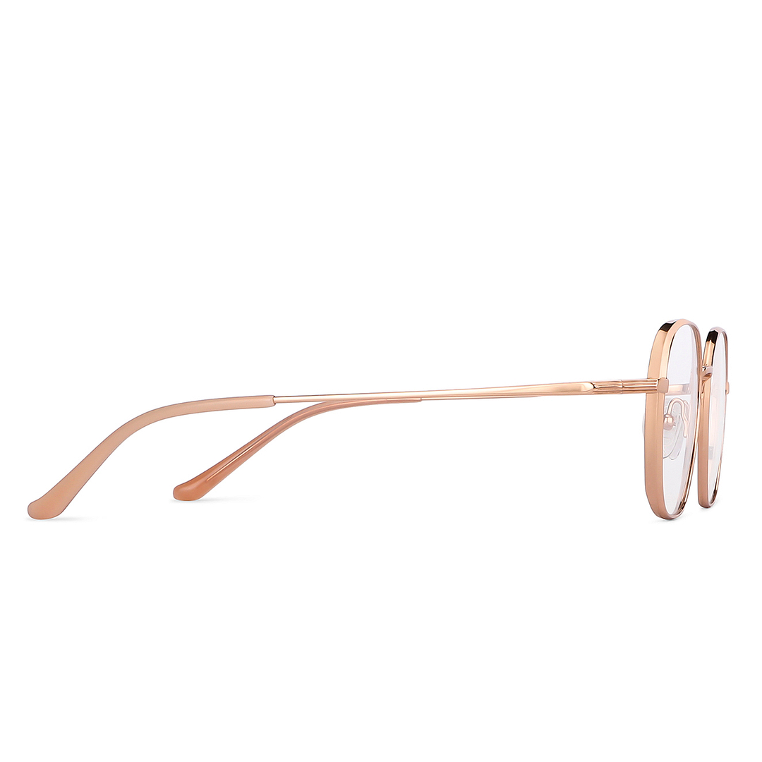 John Jacobs Rose Gold Full Rim Square left side