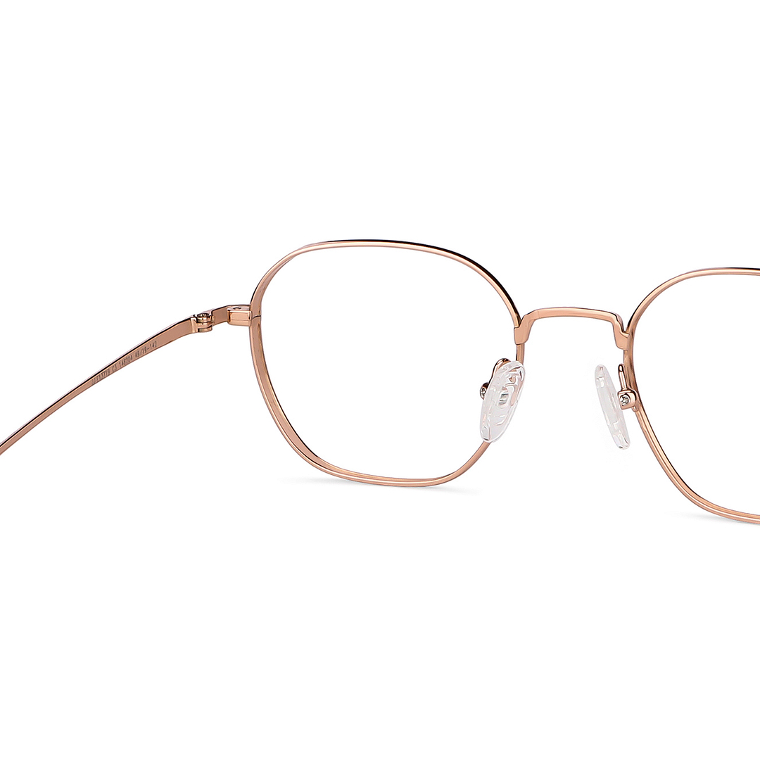 John Jacobs Rose Gold Full Rim Square right side