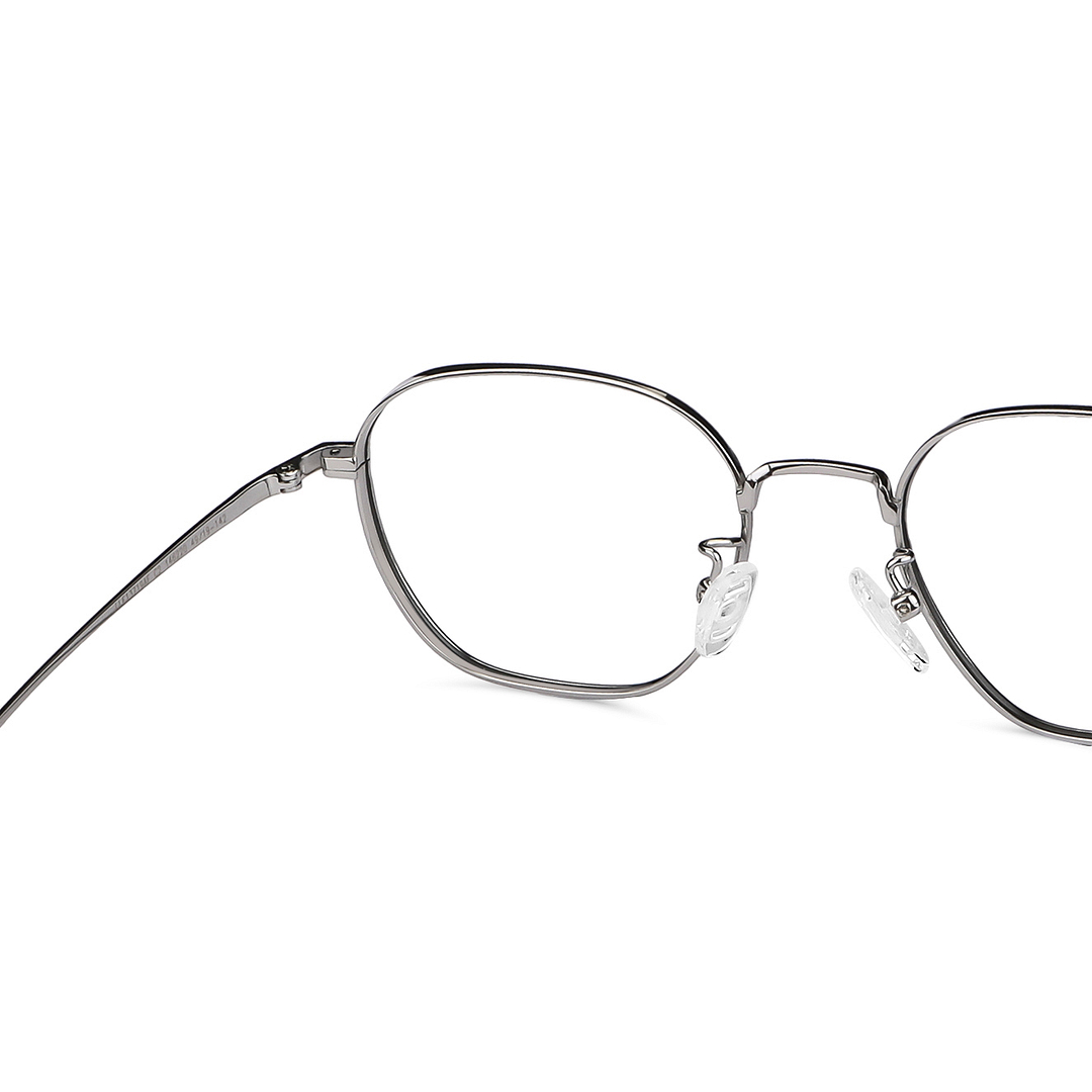 John Jacobs Silver Full Rim Square right side