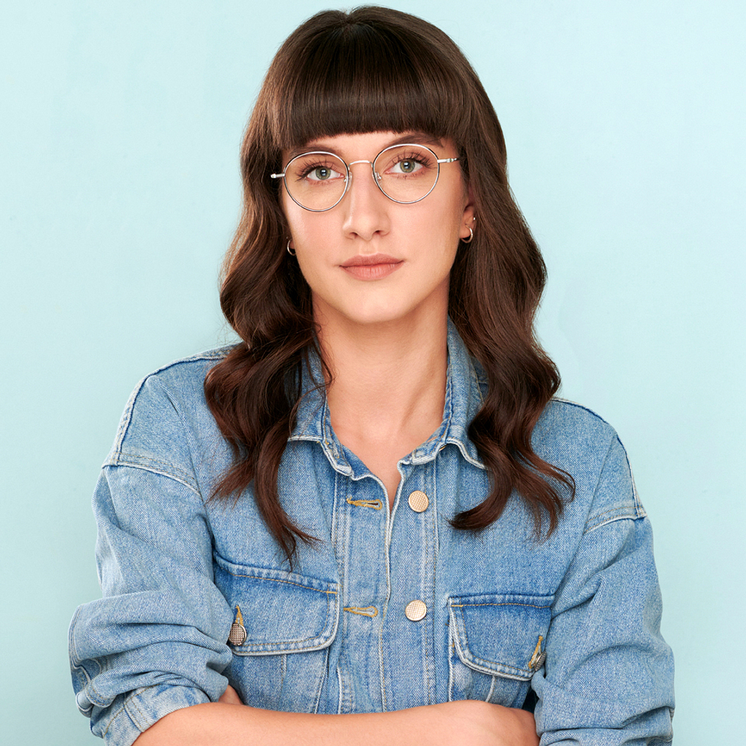 John Jacobs Online Silver Full Rim Round right side