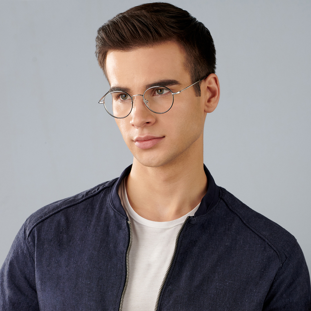 John Jacobs Online Silver Full Rim Round right side