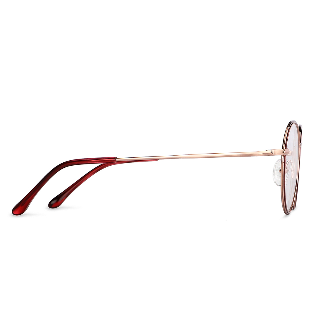 John Jacobs Rose Gold Full Rim Round left side