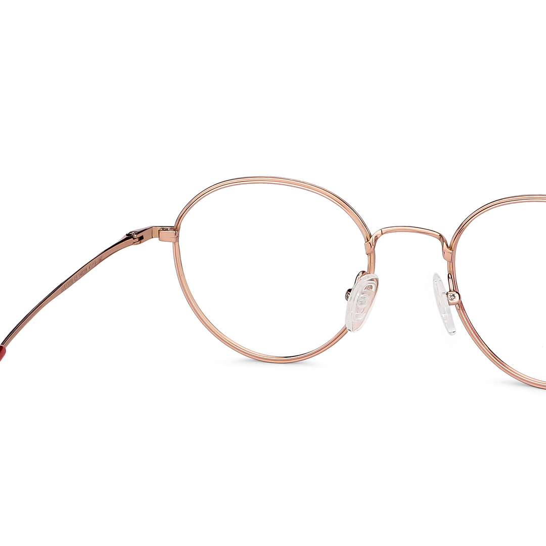 John Jacobs Rose Gold Full Rim Round right side