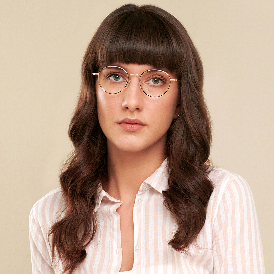 John Jacobs Online Rose Gold Full Rim Round right side