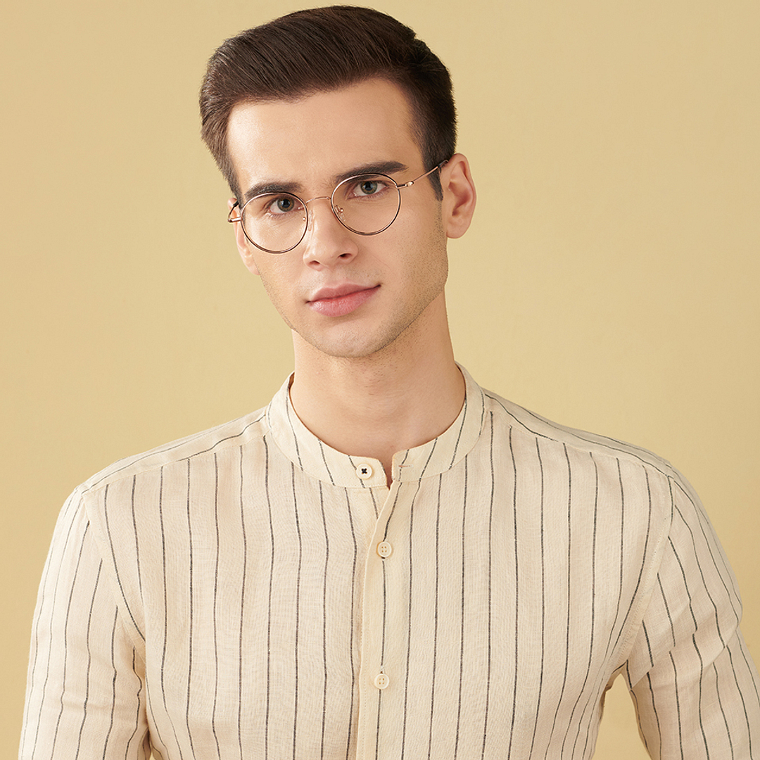 John Jacobs Online Rose Gold Full Rim Round left side