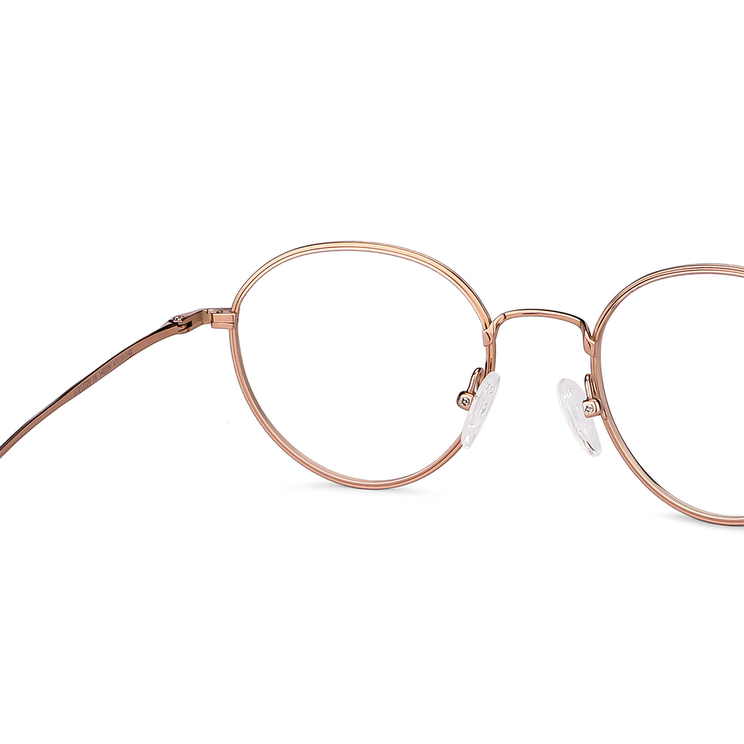 John Jacobs Online Rose Gold Full Rim Round right side