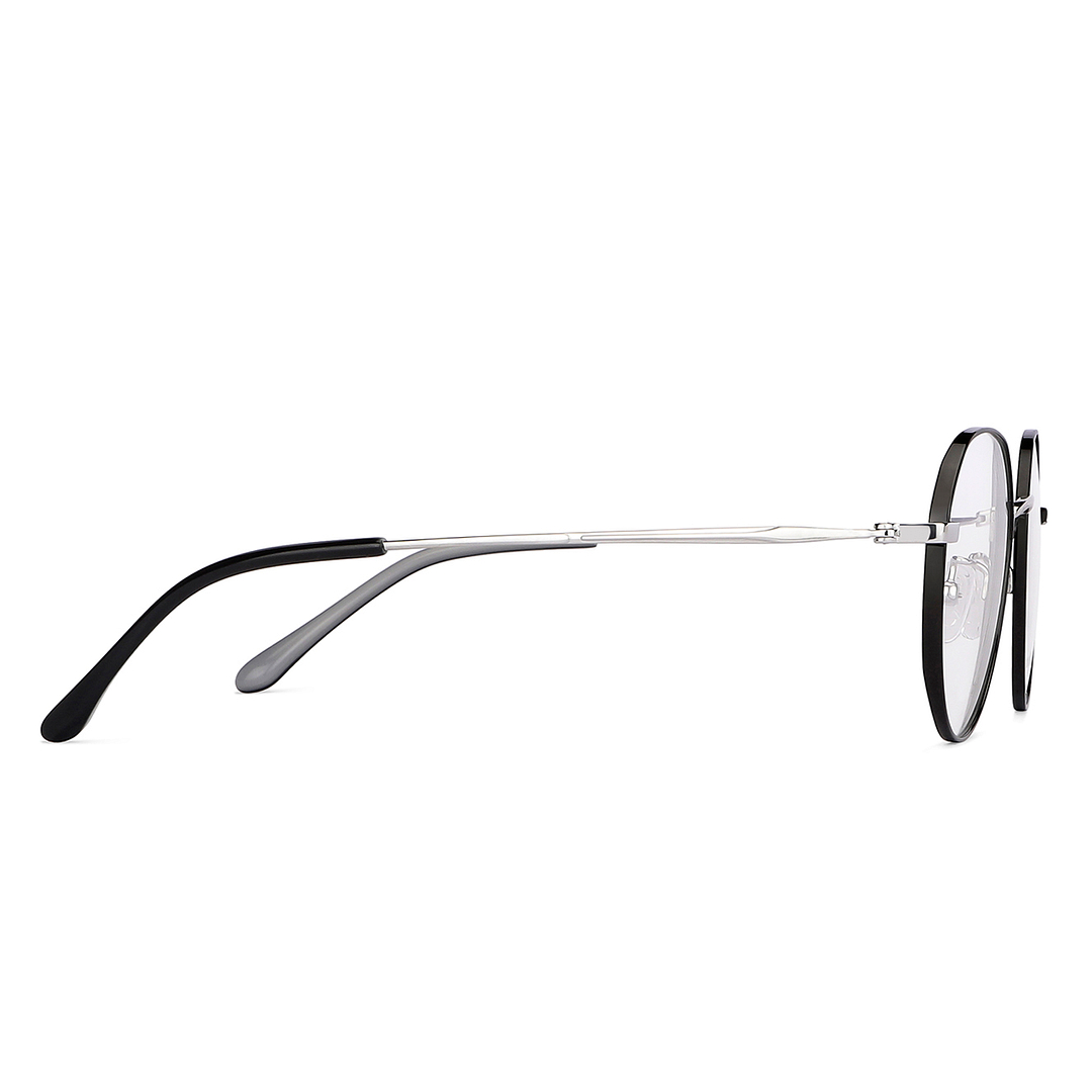 John Jacobs Dark Gunmetal Full Rim Round left side