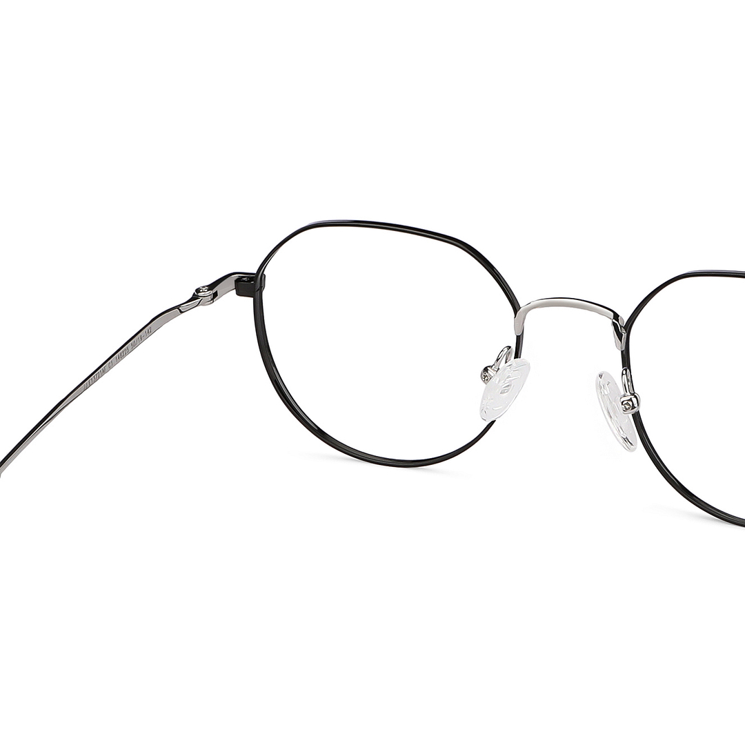 John Jacobs Dark Gunmetal Full Rim Round right side