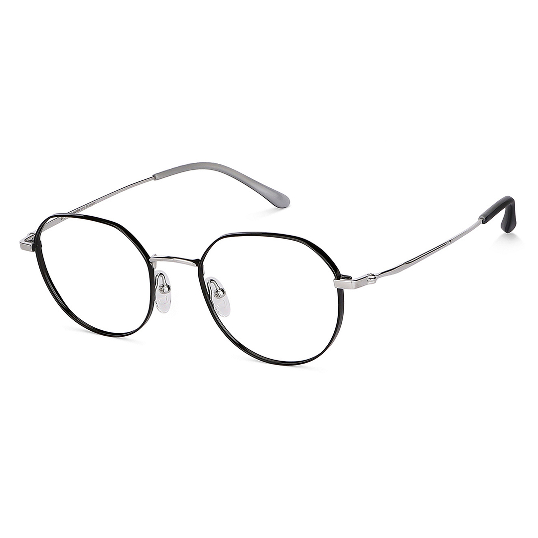 John Jacobs Dark Gunmetal Full Rim Round left side