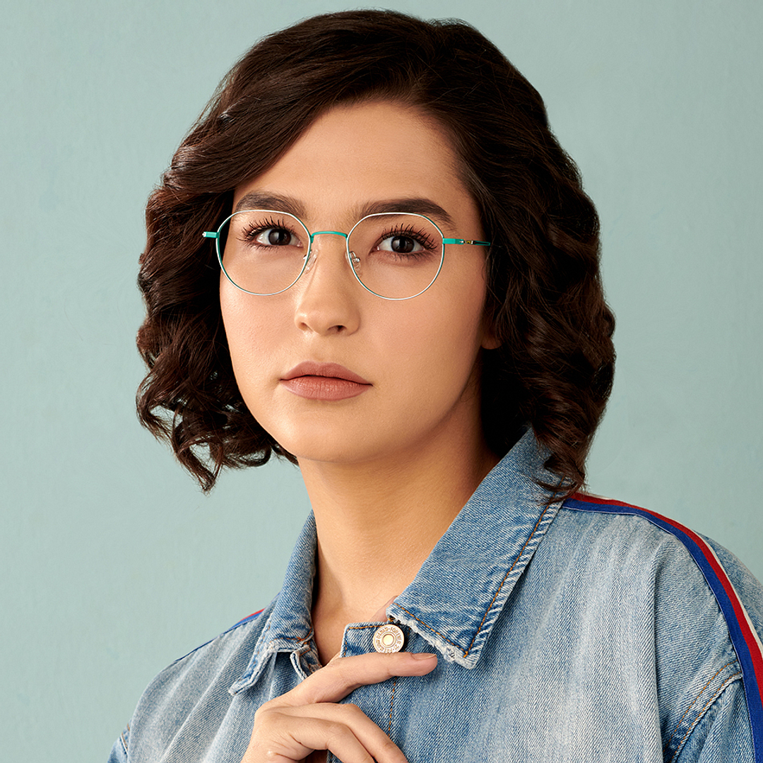 John Jacobs Silver Full Rim Round left side