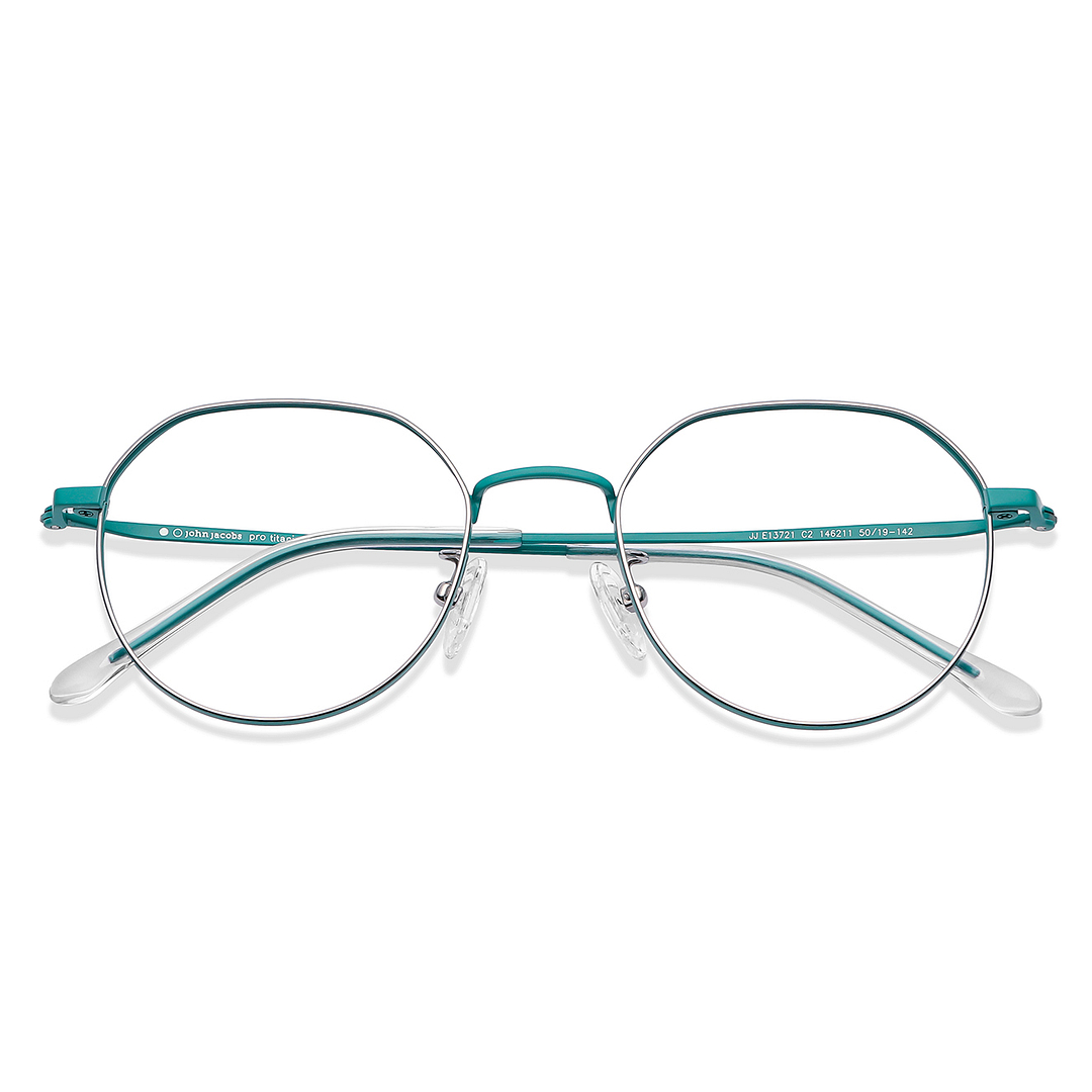John Jacobs Silver Full Rim Round left side