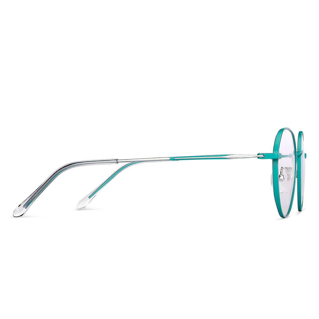 John Jacobs Online Silver Full Rim Round left side