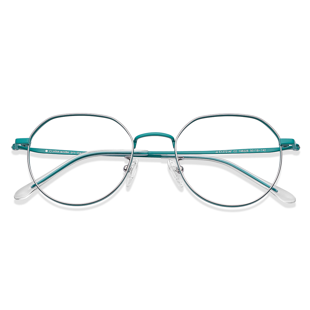 John Jacobs Online Silver Full Rim Round left side