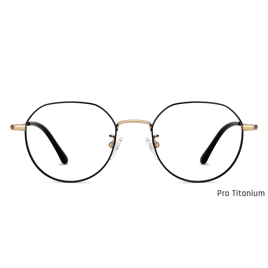 John Jacobs Black Full Rim Round right side