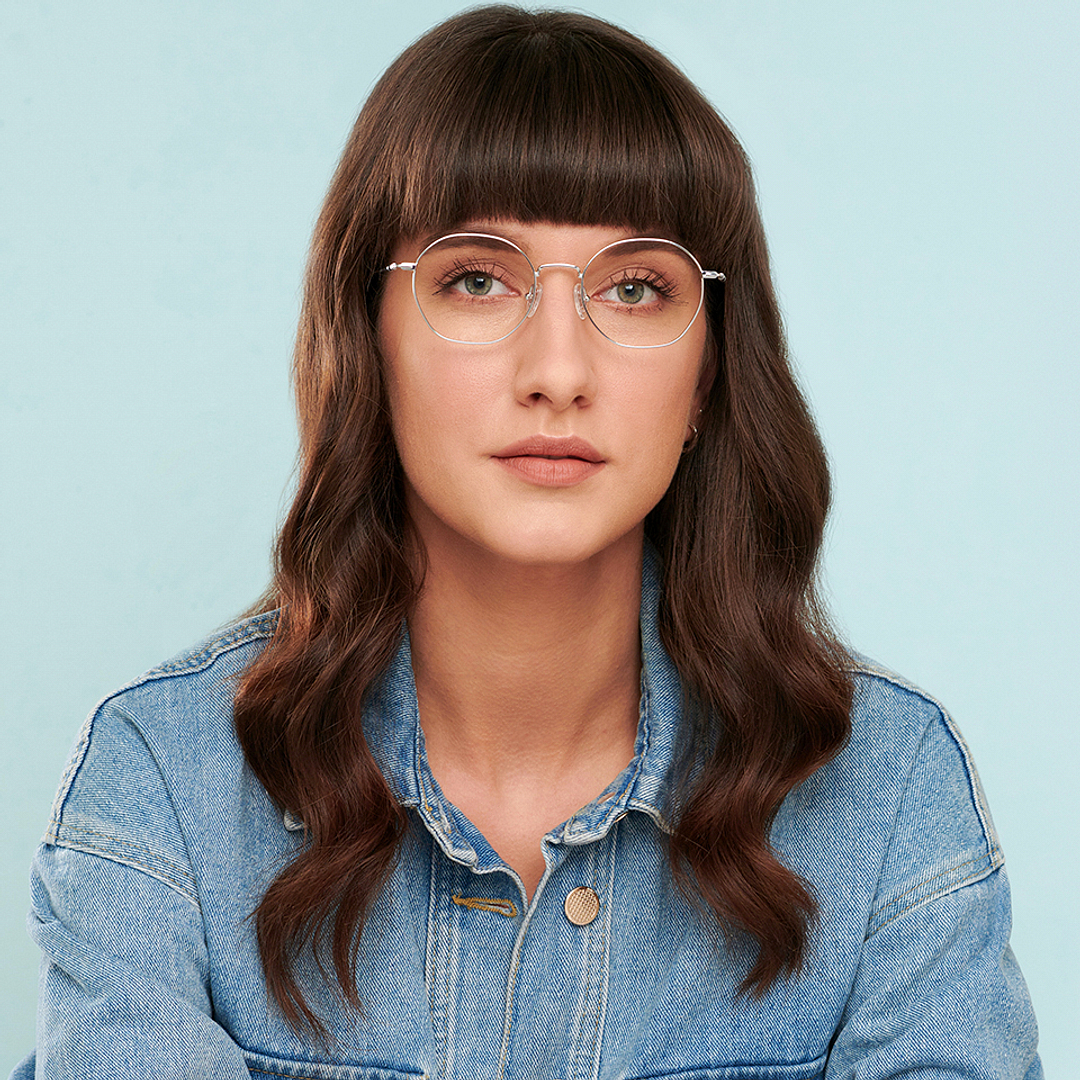 John Jacobs Online Silver Full Rim Round right side