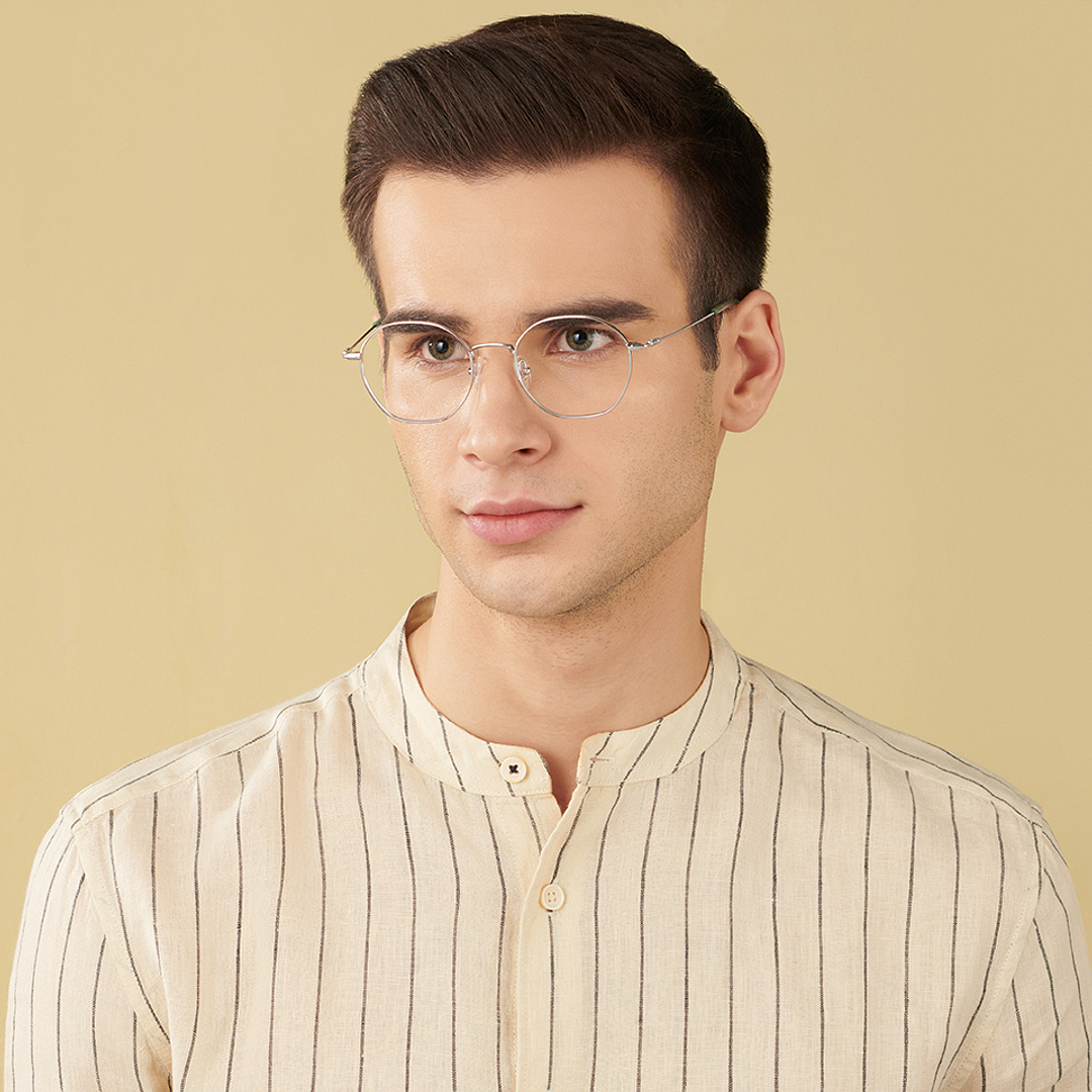 John Jacobs Online Silver Full Rim Round right side