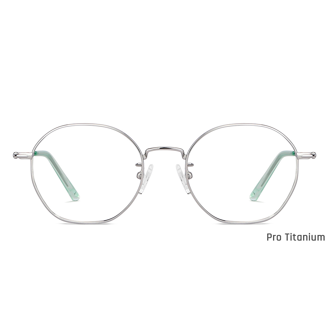 John Jacobs Online Silver Full Rim Round right side