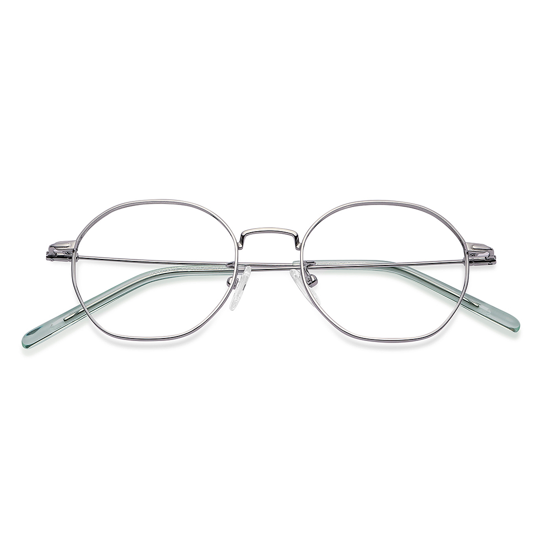 John Jacobs Online Silver Full Rim Round left side