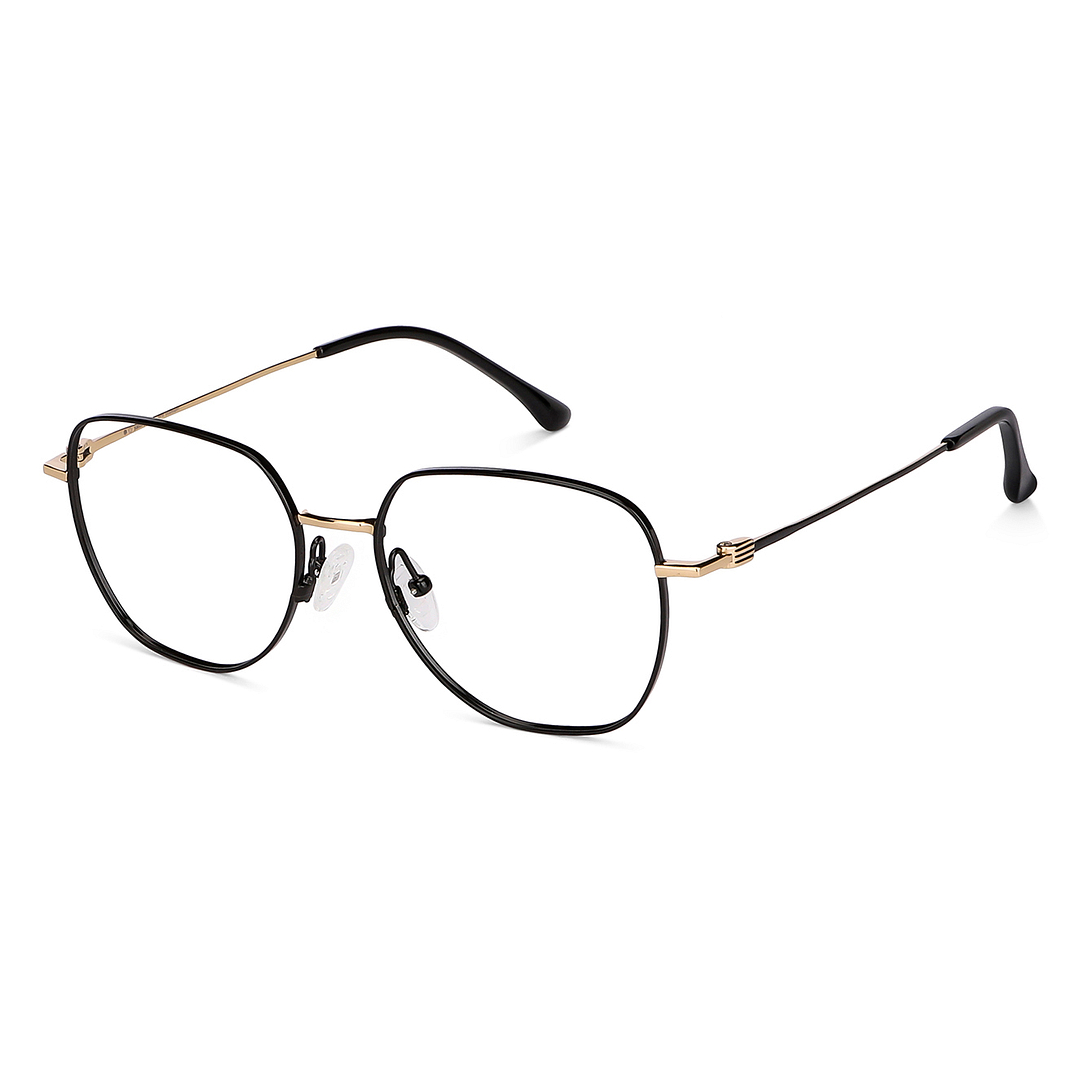 John Jacobs Online Black Full Rim Geometric right side