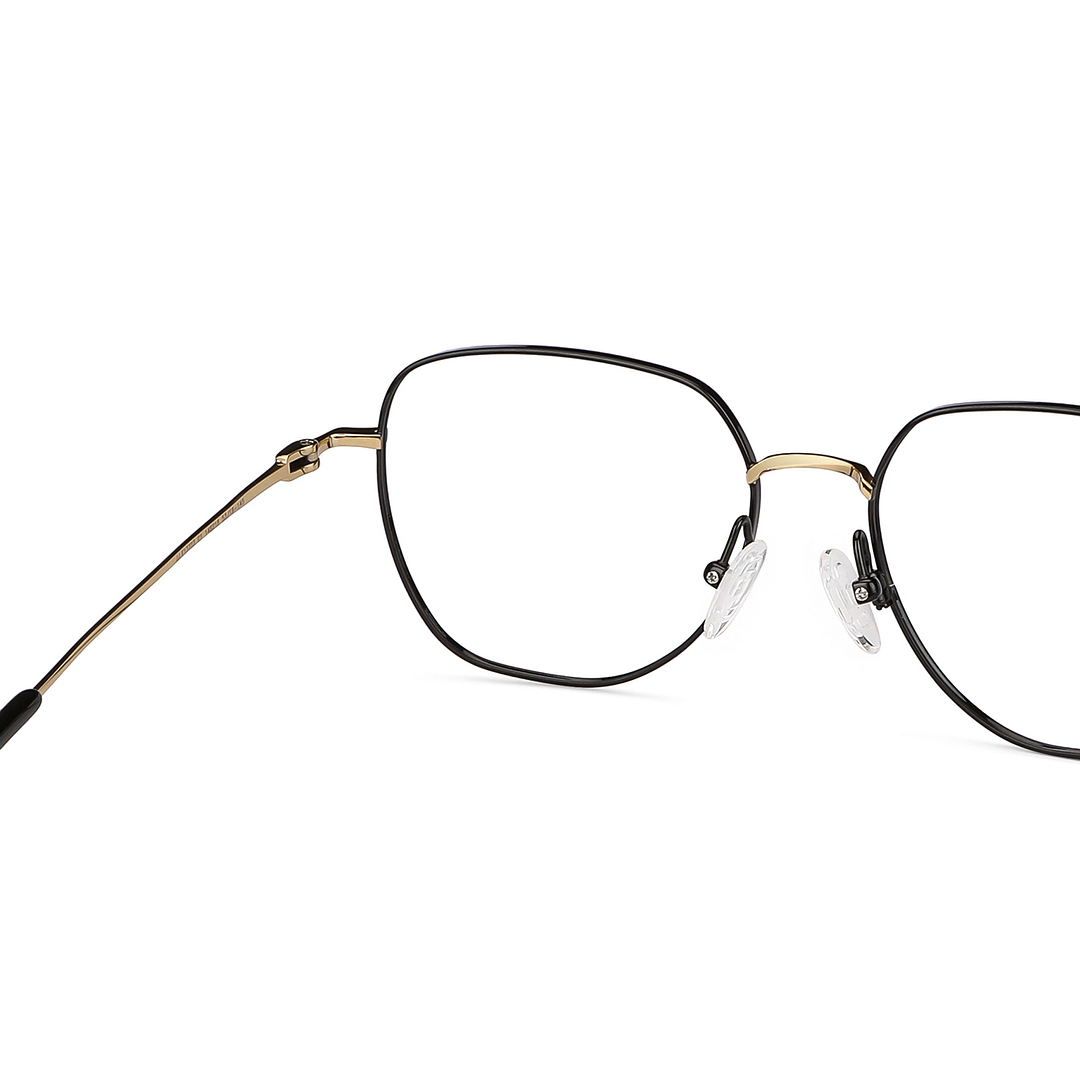 John Jacobs Online Black Full Rim Geometric right side