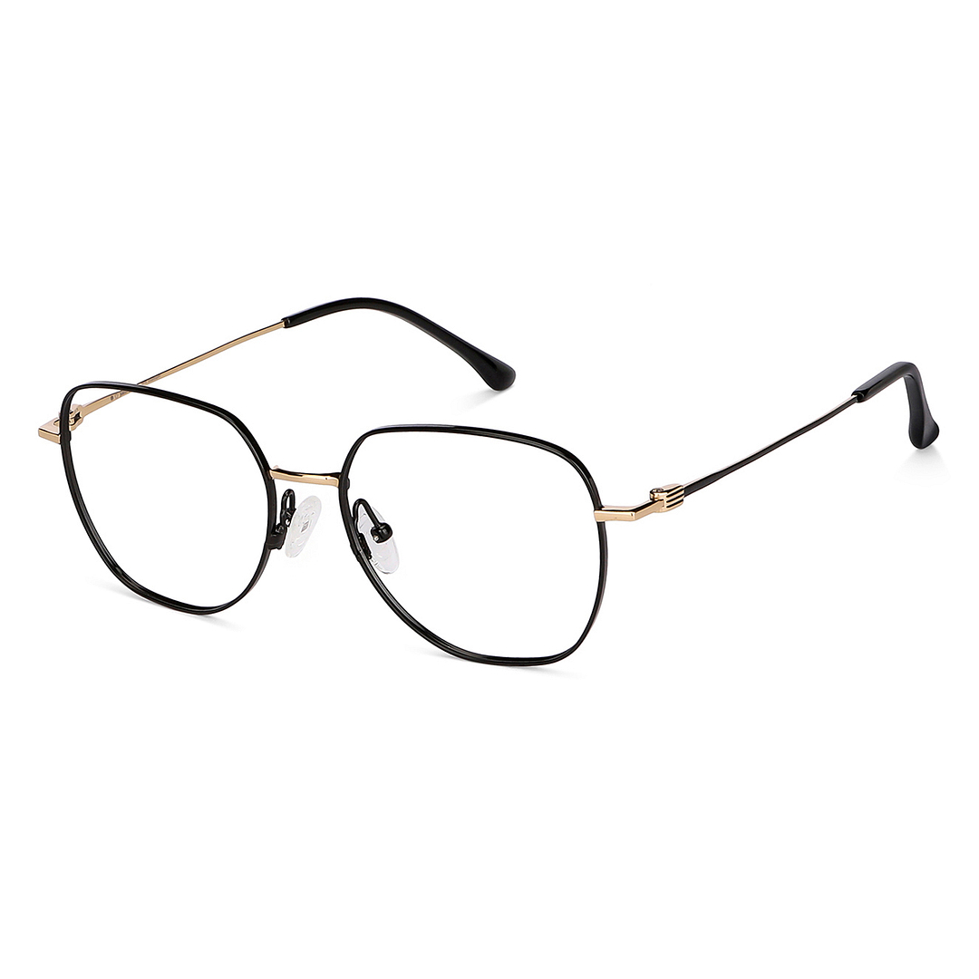 John Jacobs Online Black Full Rim Geometric left side