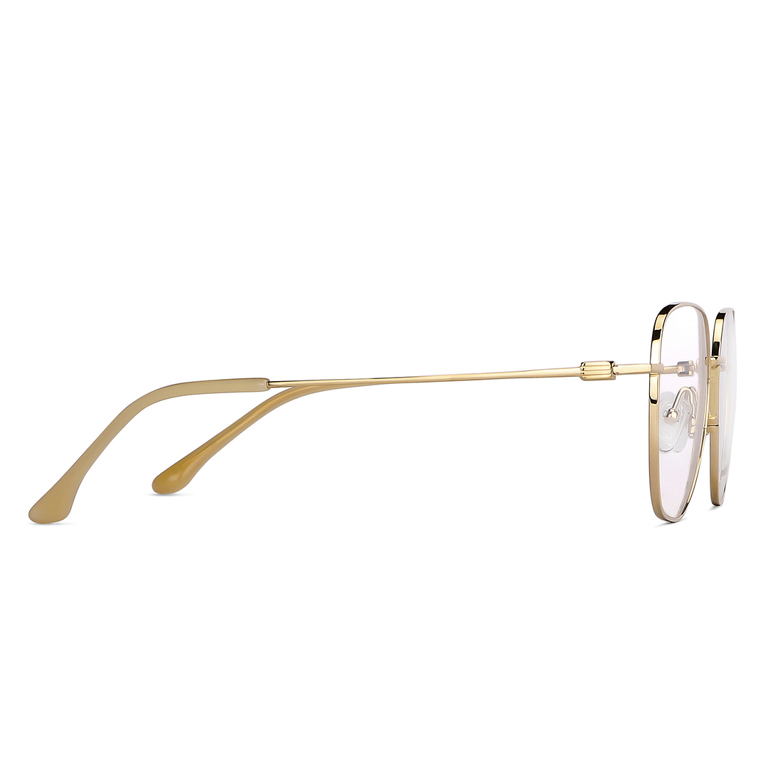 John Jacobs Online Gold Full Rim Geometric left side